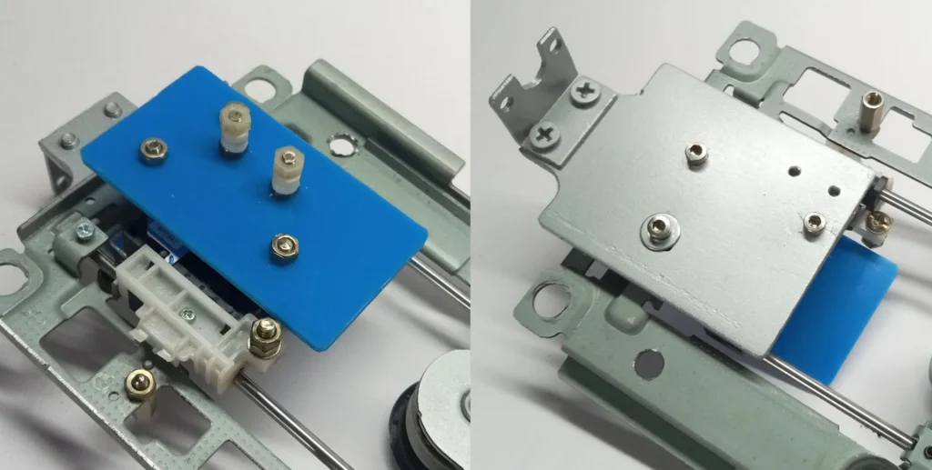 Completed drill press and release mechanism