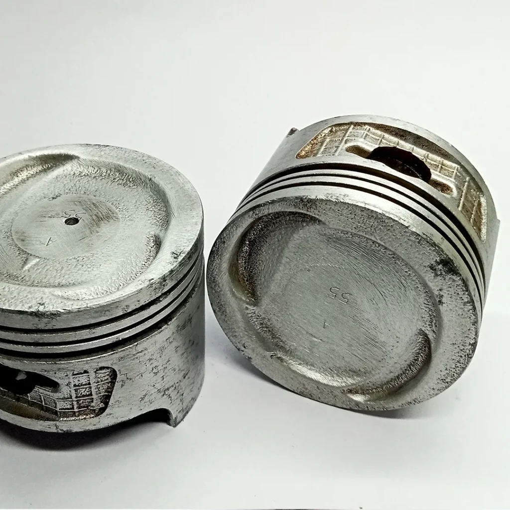 Cleaned and polished pistons used in rugged Bluetooth speaker