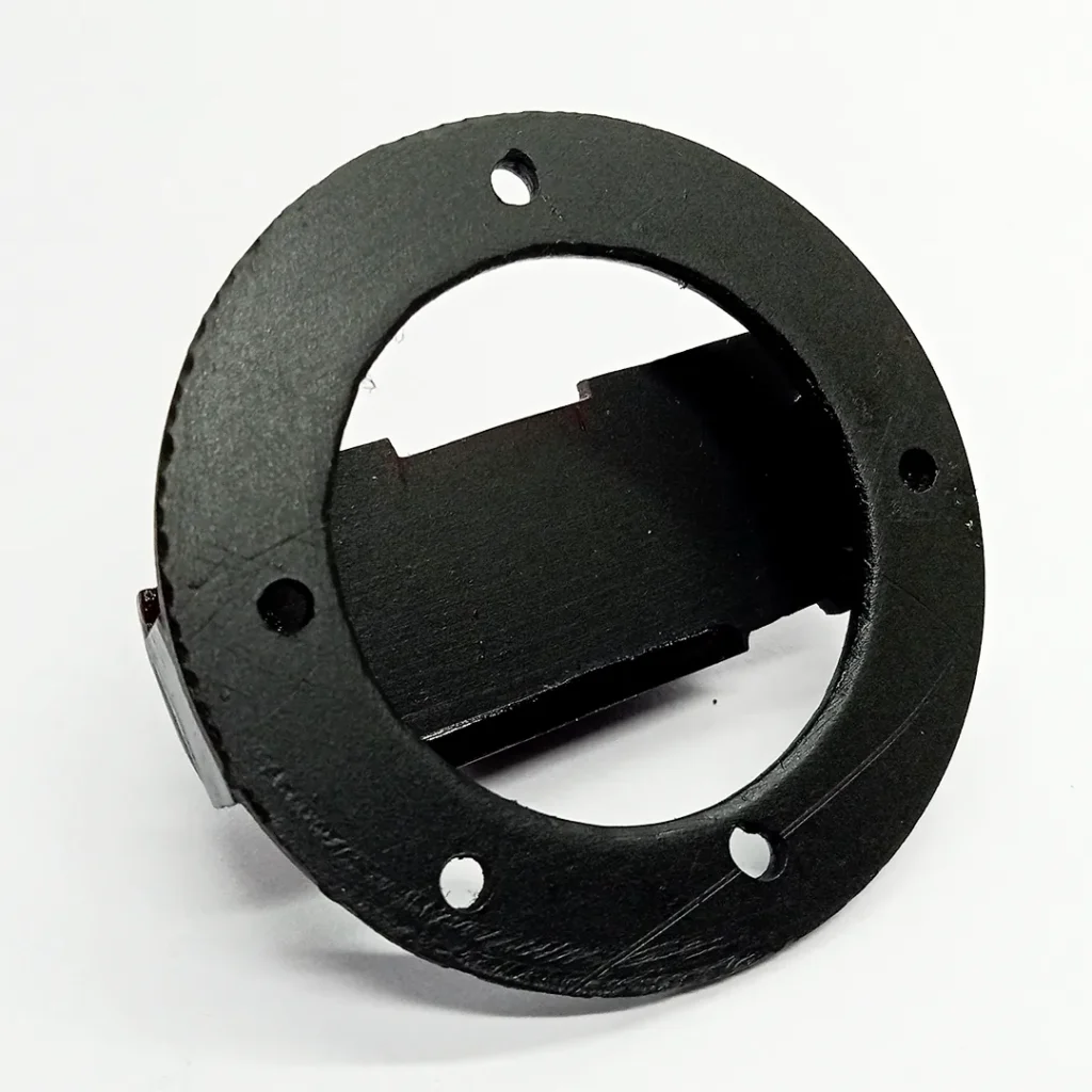 Mount after applying a coat of paint and used in rugged Bluetooth speaker