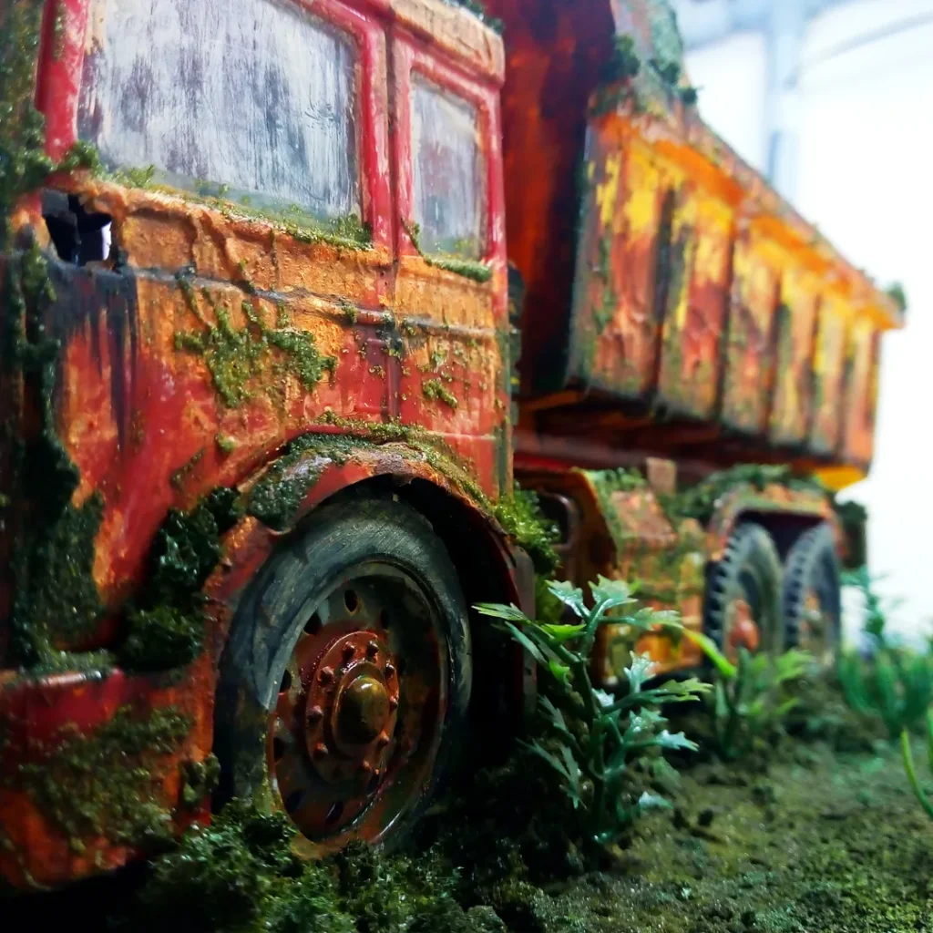 completed rustic truck model shot1