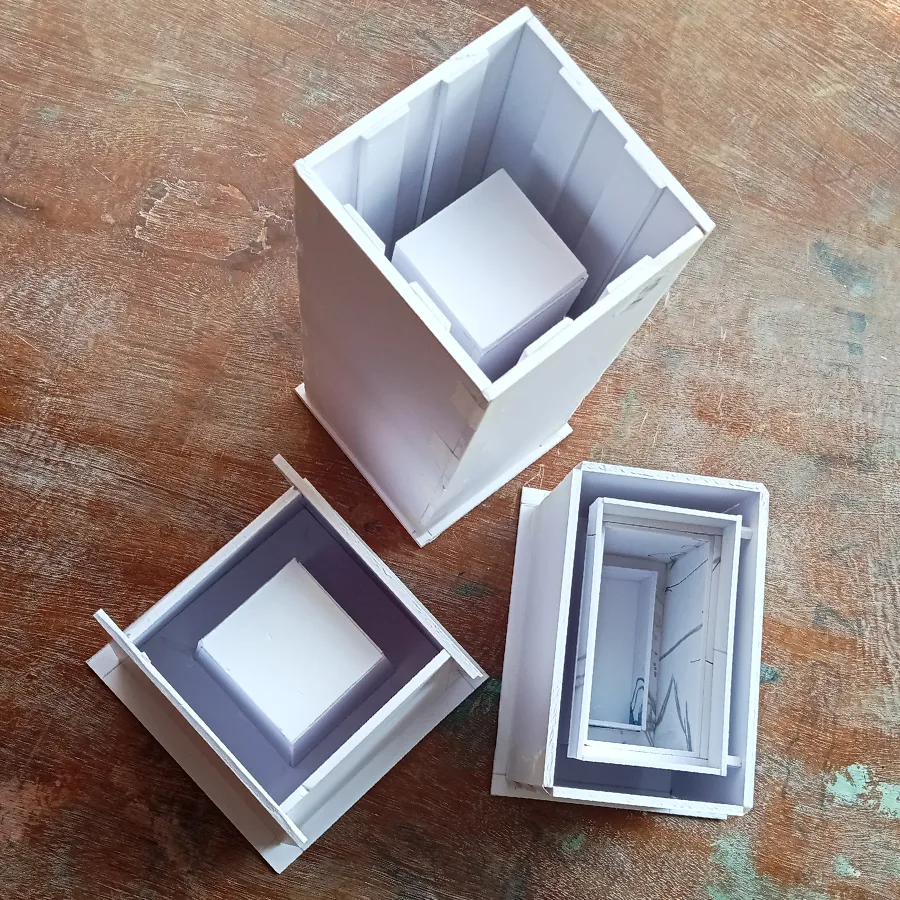 completed three molding dies