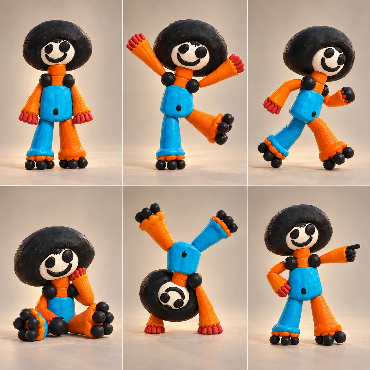 Extended view of the 3D character portrait